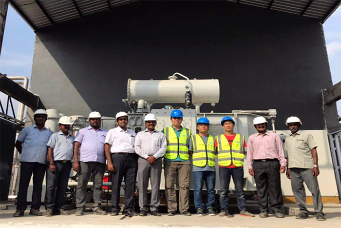 我司印度業務項目變壓-整流系統設備 成功開車